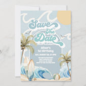 Save The Date Beach Party Summer Birthday  Einladung (Vorderseite)