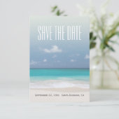 Save the Date Beach Personalisiert Wedding (Stehend Vorderseite)