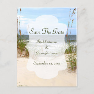 Save the Date Beach Postkarte