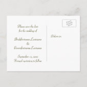 Save the Date Beach Postkarte (Rückseite)