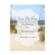 Save the Date Beach Postkarte