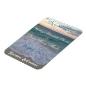 Save the Date Beach Wedding Magnet (Linke Seite)