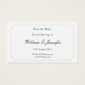 Save the Date Beach Wedding - Visitenkarte (Rückseite)
