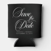 Save the Date bearbeitbare Farben Moderne Minimali Dosenkühler (Vorderseite)