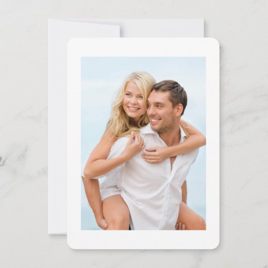 SAVE THE DATE bearbeitetes Skript schwarzer Elfenb Einladung (Rückseite)