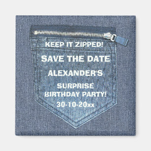 Save the Date behalten Geburtstags-Party es Magnet