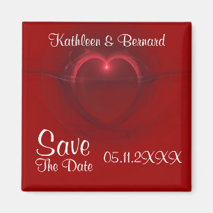"Save the Date" beleuchtetes Herz Magnet