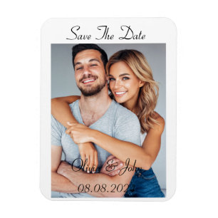 Save the Date benutzerdefinierte Fotokarte Magnet