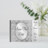Save the Date Benutzerdefinierte Postkarten (Stehend Vorderseite)