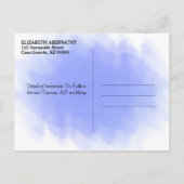 Save the Date Benutzerdefiniertes Foto Einfache Eh Ankündigungspostkarte (Rückseite)