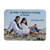 Save the Date Benutzerdefiniertes Foto Magnet (Horizontal)