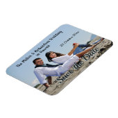 Save the Date Benutzerdefiniertes Foto Magnet (Linke Seite)