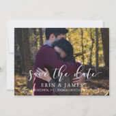 Save the Date benutzerdefiniertes Foto Script-Eleg (Vorderseite)