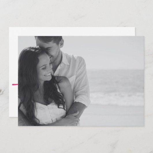 Save the Date benutzerdefiniertes Foto und Text (Vorne/Hinten)