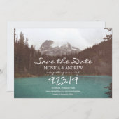 Save the Date Bergsee Einladung (Vorne/Hinten)