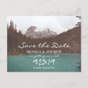 Save the Date Bergsee Postkarte