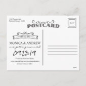 Save the Date Bergsee Postkarte (Rückseite)