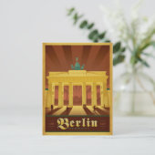 Save The Date | Berlin, Deutschland Ankündigungspostkarte (Stehend Vorderseite)