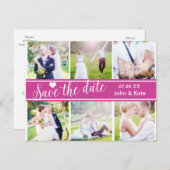 SAVE THE DATE Berry Wedding 6 FOTO Postkarte (Vorne/Hinten)