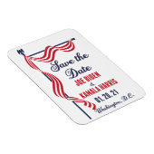 Save the Date Biden Harris Einweihung Magnet (Rechte Seite)