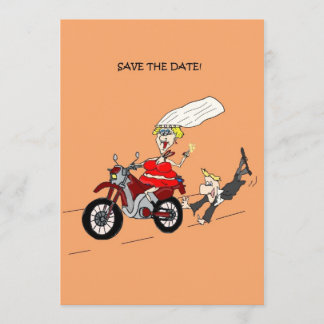 SAVE THE DATE BIKER WEDD INVITE CARD