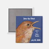 SAVE THE DATE BIRD MAGNET (Vorderseite/Rückseite)