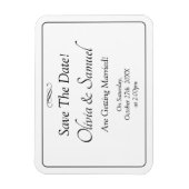 Save The Date - Black & White with Infinity Scroll Magnet (Vertikal)