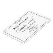 Save The Date - Black & White with Infinity Scroll Magnet (Linke Seite)