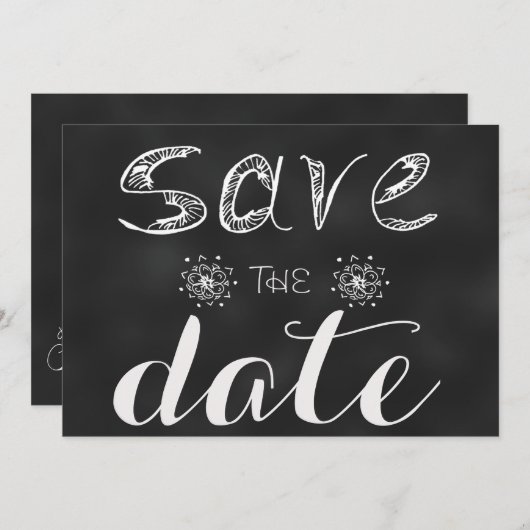 Save the Date: Blackboard Edition Save The Date (Vorne/Hinten)