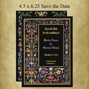 Save the Date bläserleuchtet mittelalterlich essba Ankündigung