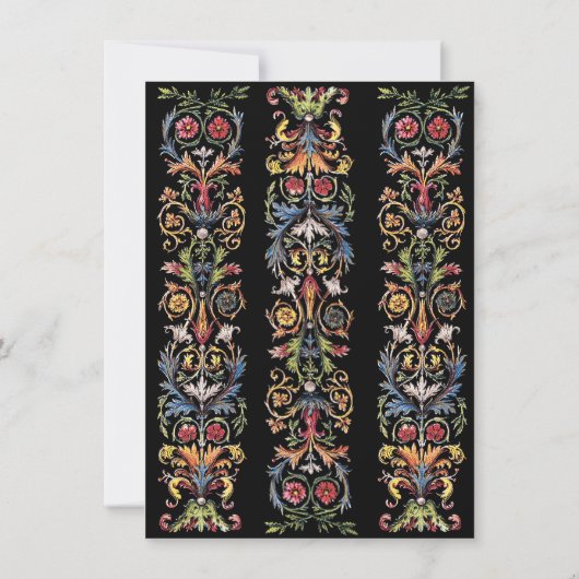 Save the Date bläserleuchtet mittelalterlich essba Ankündigung (Rückseite)