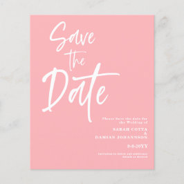 Save the Date blass pink
