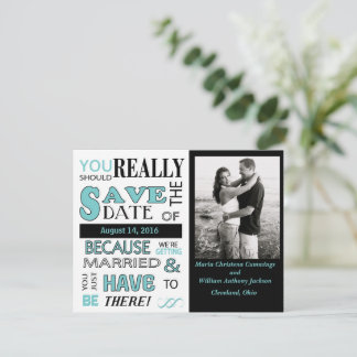 Save the Date (blau) Ankündigung