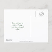 Save The Date Bloodroot Flower Ankündigungspostkarte (Rückseite)