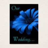 Save the Date Blue Daisy II (Rückseite)