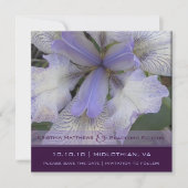 Save the Date Blue Iris 5x5 (Vorderseite)