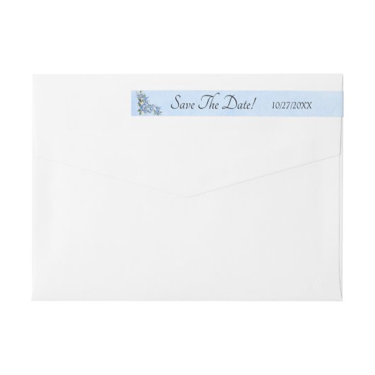 Save the Date, Blue Peony Set (Rückseite)