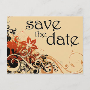 Save the Date : Blume Brise: Ankündigungspostkarte