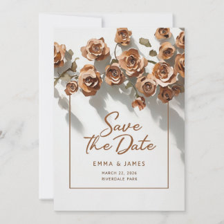 Save the Date Blume Einladung zur Hochzeit