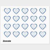 Save the Date Blume Heart Sticker anpassen (Blatt)
