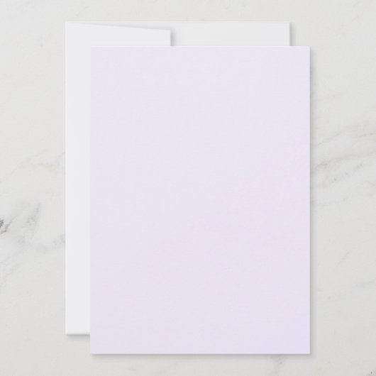 Save the Date Blume von Pale Lilac und Pink Einladung (Rückseite)