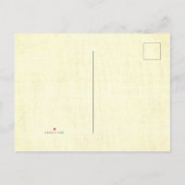 Save the Date blumengealtert Ankündigungspostkarte (Rückseite)