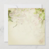 Save the Date Blumenhochzeit Einladung (Rückseite)