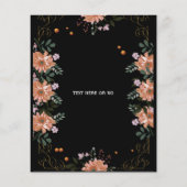 Save the Date, blumenreich Flyer (Hinten)