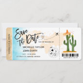 Save the Date Boarding Mexiko Einladung (Vorderseite)