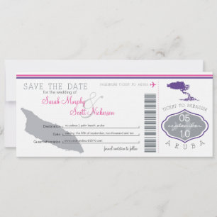 Save the Date Boarding nach Aruba