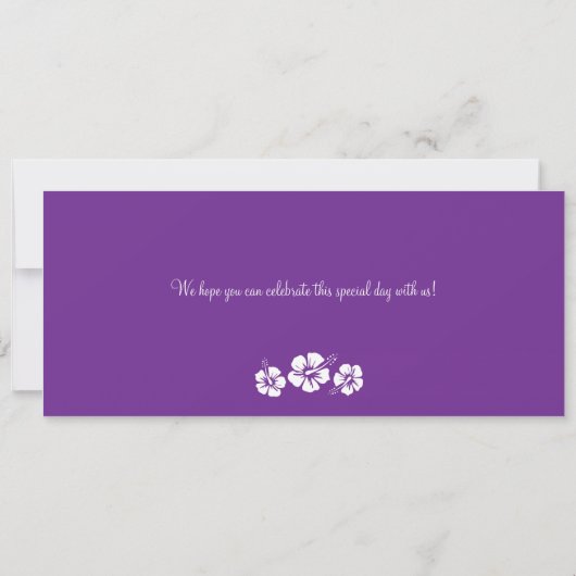 Save the Date Boarding nach Hawaii (Rückseite)