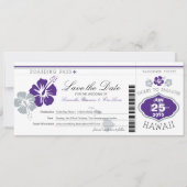 Save the Date Boarding nach Hawaii (Vorderseite)