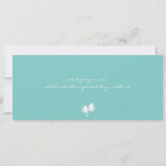 Save the Date Boarding nach Hawaii (Rückseite)