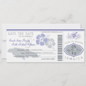 Save the Date Boarding nach Jamaika (Vorderseite)